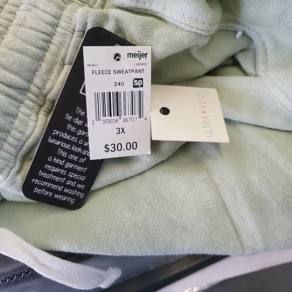 NWT Juniors 3X Ultra Flirt Tie-Dye Comfy Fleece Jogger Sweatpants - Picture 10 of 10